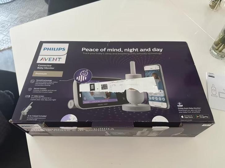 Philips Avent Premium Babyphone, Kinderen en Baby's, Babyfoons, Nieuw, Camera, Ophalen of Verzenden