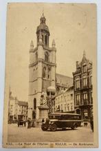 Oude postkaart 1939 Halle De Kerktoren, Verzamelen, Postkaarten | België, Ophalen of Verzenden, 1920 tot 1940, Gelopen, Vlaams-Brabant