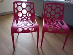 2 fuchsia roze Calligaris Hero stoelen, Italiaans design, Huis en Inrichting, Ophalen, Zo goed als nieuw