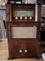 antiek radiomeubel met Dual platenspeler, Audio, Tv en Foto, Platenspelers, Ophalen, Gebruikt, Platenspeler, Dual