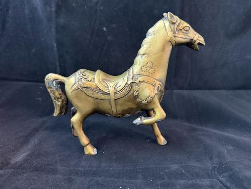 Antiek oosters paard in brons, Antiek en Kunst, Antiek | Brons en Koper, Brons, Ophalen of Verzenden