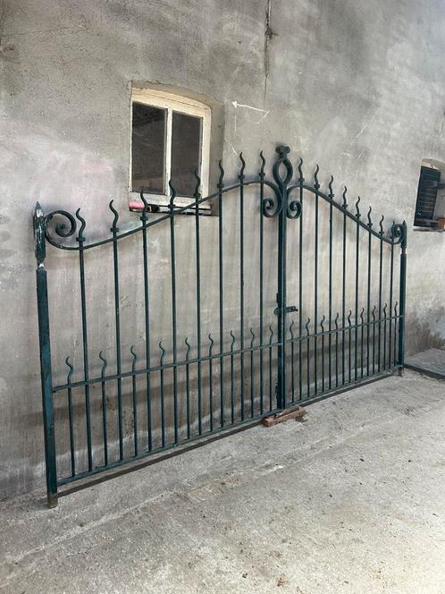 Prachtig oud vol smeedijzeren hekken of poort, Tuin en Terras, Tuinpoorten, Gebruikt, Draaipoort, IJzer, Ophalen