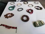 Armbanden - 2 tot 4 euro/stuk, Bijoux, Sacs & Beauté, Bracelets, Bois, Utilisé, Enlèvement ou Envoi, Violet
