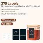 16 pots à épices en verre | LIVRAISON GRATUITE, Neuf, -, Autres types, Envoi