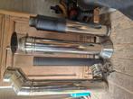Dubbele wandig schouw  buizen afvoer 125mmm, Doe-het-zelf en Bouw, Ophalen, Inox, Afvoer