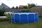 Intex zwembad met warmtepomp + zandfilter, Jardin & Terrasse, Piscines, 300 cm ou plus, Rond, Enlèvement, Utilisé