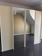 Garde robe avec miroir, Huis en Inrichting, Kasten | Kleerkasten, Ophalen, Zo goed als nieuw, Overige houtsoorten, Met hangruimte