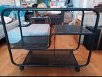 Magnifique étagère où meuble TV à roulettes '80/'90 style, Ophalen, Zo goed als nieuw