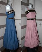 Feestelijke jurk blauw/roze 42/44, Kleding | Dames, Gelegenheidskleding, Nieuw, Maat 42/44 (L), Ophalen of Verzenden, Overige typen