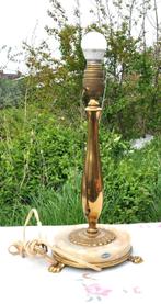 pied de lampe en laiton et onyx, Antiquités & Art, Enlèvement ou Envoi