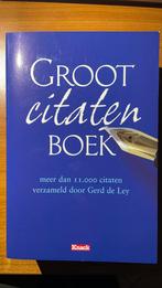 Groot Citatenboek, Nieuw, Ophalen of Verzenden, Los deel, Gerd de Ley