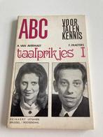 " ABC taalprikjes 1 " voor talen kennis dr A. Van Avermaet, A. Van Avermaet, Belgique, Utilisé, Enlèvement ou Envoi