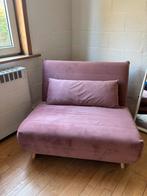 Oudroze eenpersoons slaapbank Maisons du monde, Huis en Inrichting, Slaapkamer | Slaapbanken, Ophalen, 90 cm, 190 cm of minder