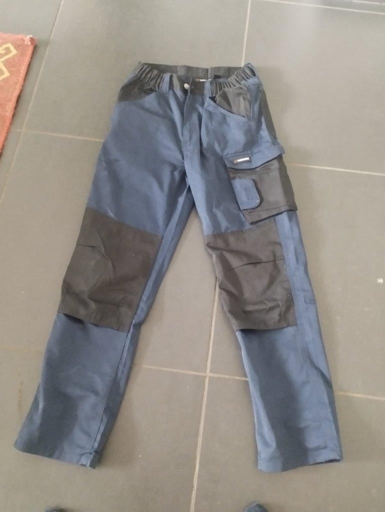 werkbroek heren maat m, Ophalen, Zo goed als nieuw, Maat 48/50 (M), Blauw