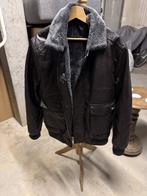 Blouson homme style cuir avec doublure chaude, Autres, Porté, Noir, Enlèvement