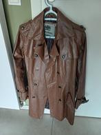Bruin lederen jas pepe, Ophalen, Zo goed als nieuw, Maat 38/40 (M), Bruin