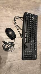 Logitech toetsenbord en muis, Informatique & Logiciels, Claviers, Azerty, Enlèvement, Utilisé, Filaire