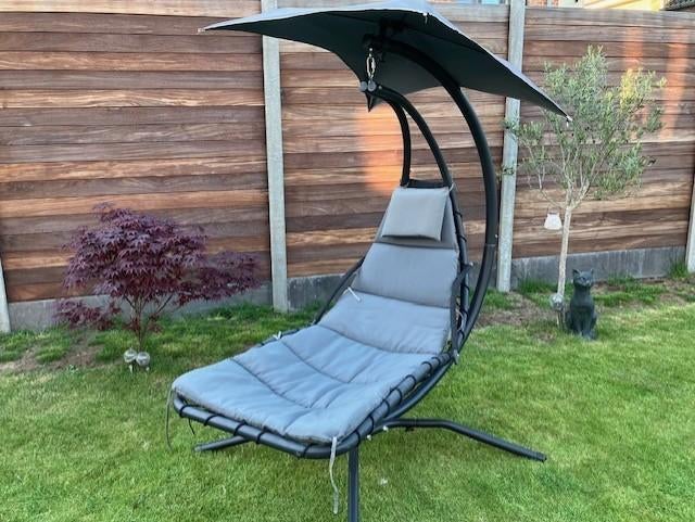 balançoire, chaise longue suspendue, mobilier de jardin, Enlèvement, Utilisé, Métal, Réglable