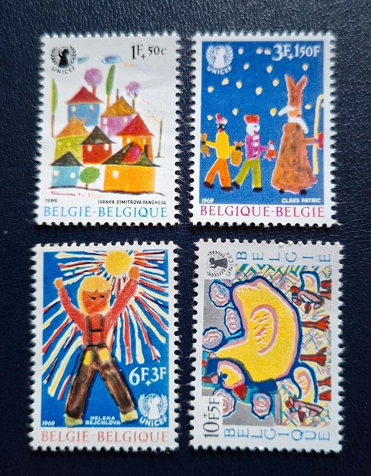 Timbres belges OBP 1492/95**, Timbres & Monnaies, Timbres | Europe | Belgique, Non oblitéré, Enlèvement ou Envoi