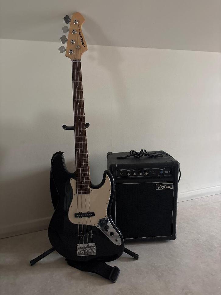 Guitare et ampli, Musique & Instruments, Instruments à corde | Guitares | Électriques, Utilisé, Autres marques, Avec ampli, Enlèvement