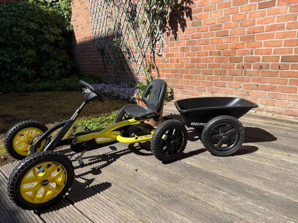 GERESERVEERD - Go-cart Berg - Buddy Cross Yellow, Enlèvement, Comme neuf, Berg, Avec chariot ou remorque