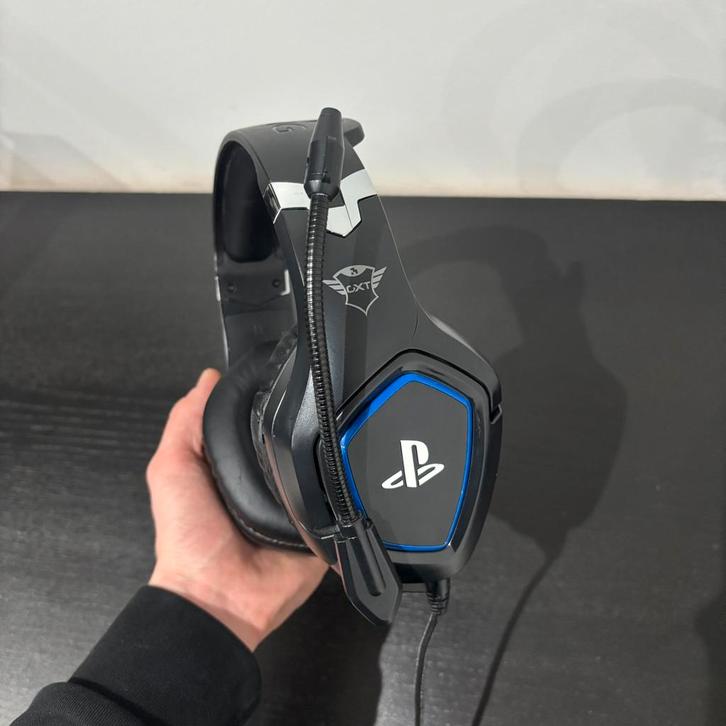 Trust Forze PS4/PS5 zwarte gamingheadset, Computers en Software, Headsets, Zo goed als nieuw, Over-ear, Bedraad, Gaming headset