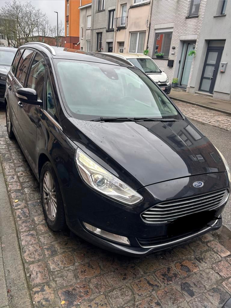 Ford Galaxy 2018 voor export 9500€, Auto's, Ford, Voorwielaandrijving, Zwart, Leder, 5 deurs