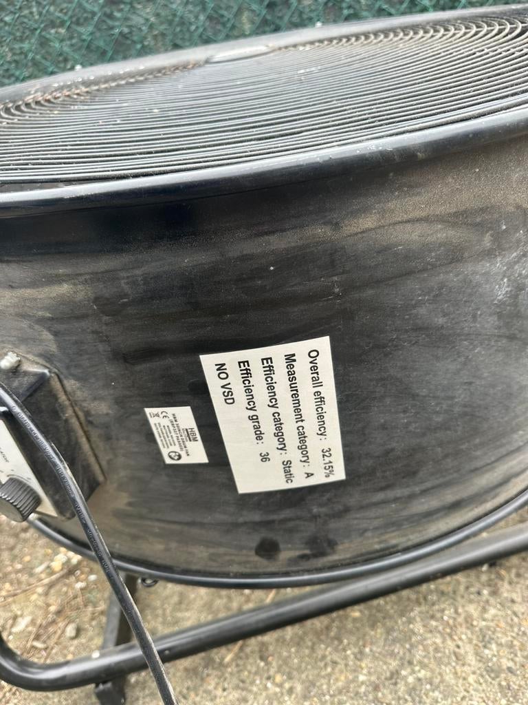 Zeer grote industriële ventilator (HBM) – krachtig, Ophalen