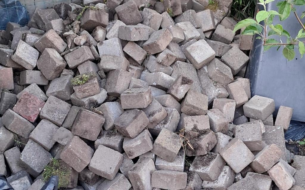 klinkers beton., Enlèvement, Gris