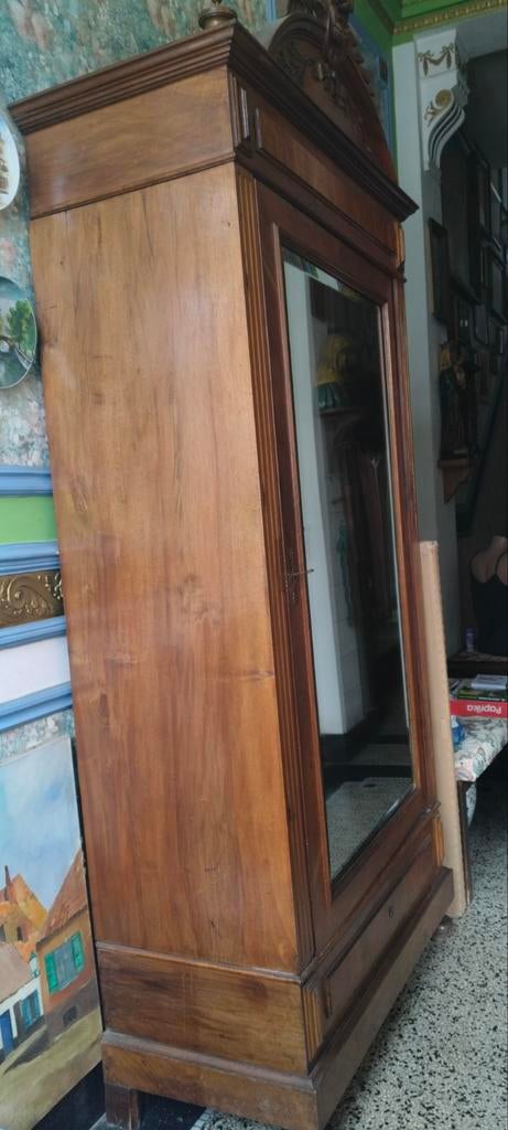 Antieke spiegelkast/ kleerkast, Huis en Inrichting, Kasten | Kleerkasten, Ophalen