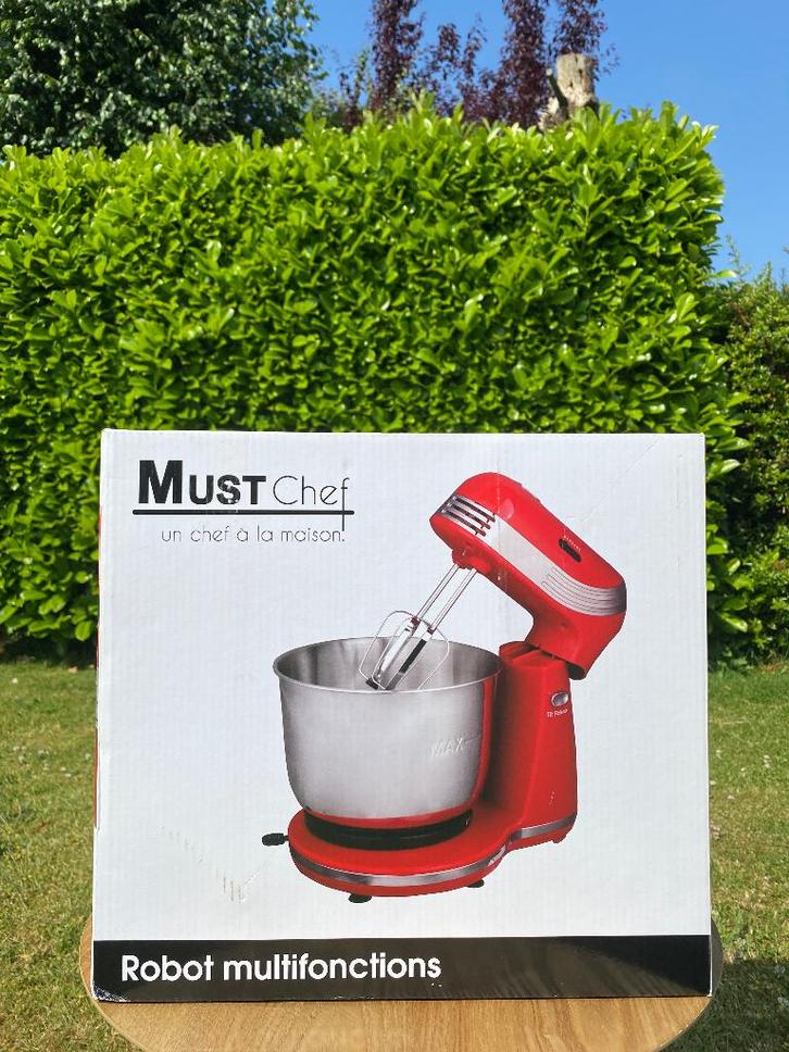 Robot de cuisine Must Chef - Neuf, Electroménager, Mélangeurs de cuisine, Neuf, 3 à 4 litres, 3 vitesses ou plus, Résiste au lave-vaisselle