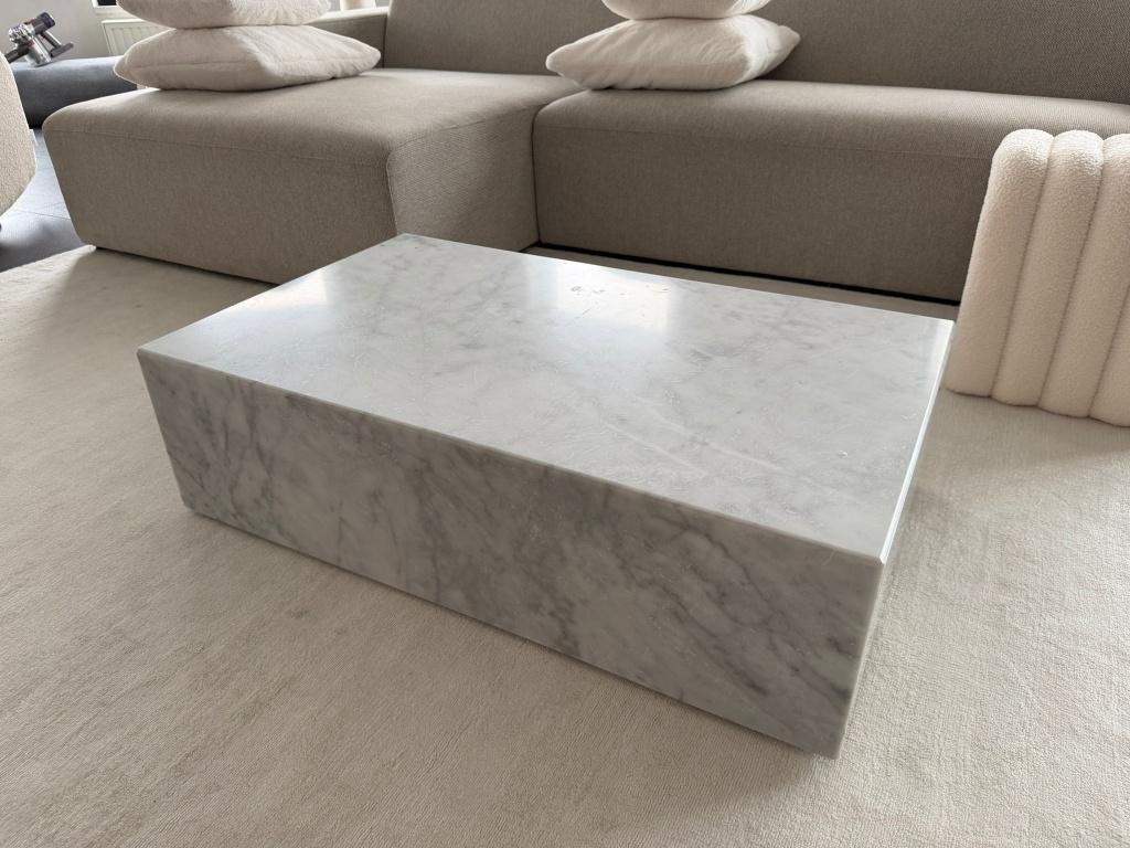 Westwing marmeren salon tafel, Ophalen, 50 tot 100 cm, 50 tot 100 cm, Zo goed als nieuw