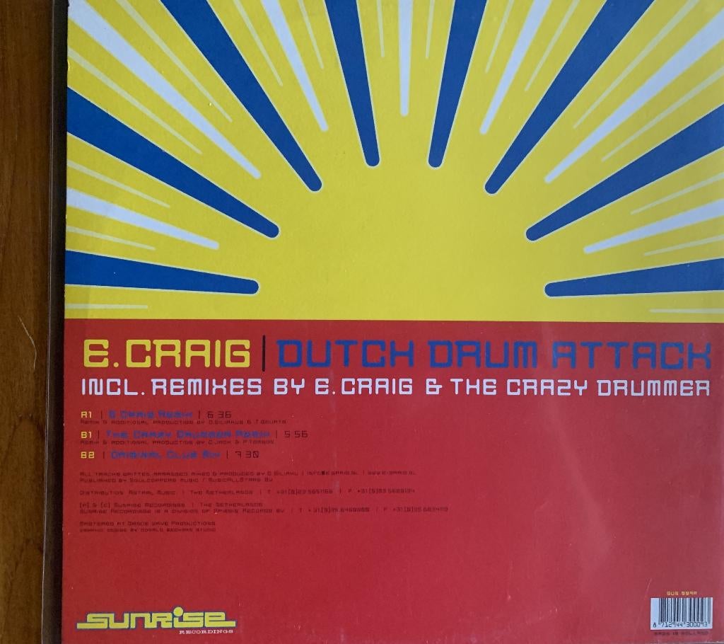 E. Craig* – Dutch Drum Attack, Ophalen of Verzenden