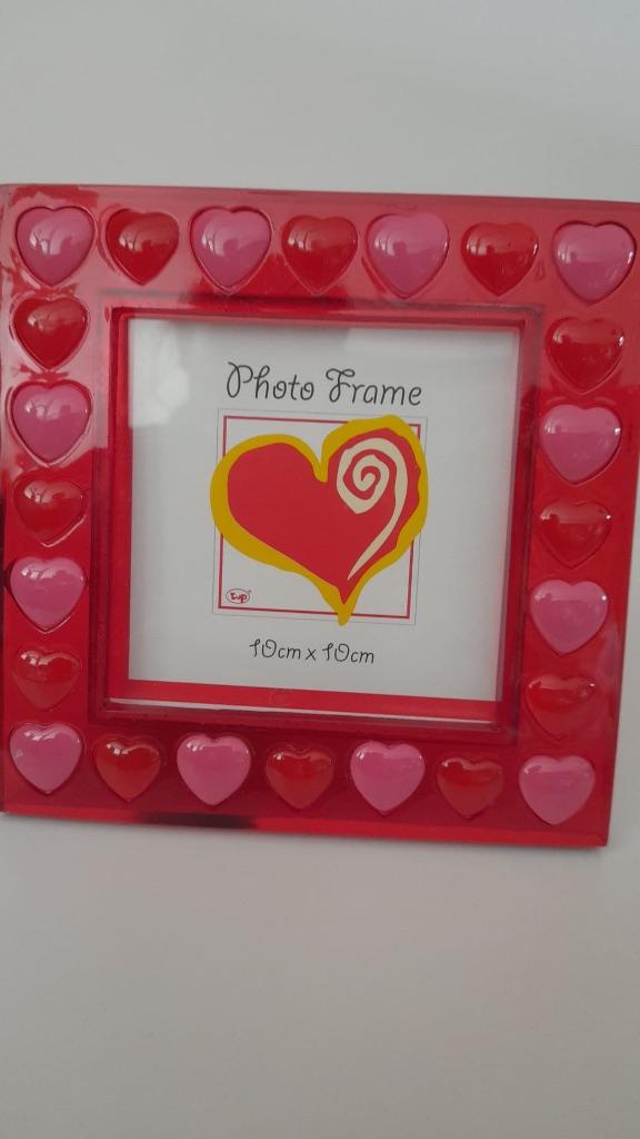 Fotokader hartjes rood/roos, Ophalen, Nieuw