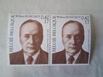 Belgique 2001 - Paire de timbres Willem Elsschot (Neuf), Timbres & Monnaies, Enlèvement ou Envoi, Non oblitéré, Timbre-poste, Neuf