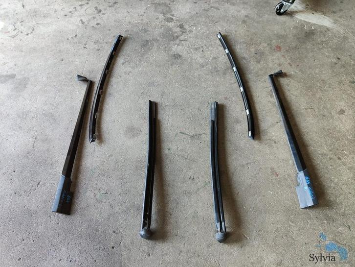 Hoogglans zwarte raam deur lijsten set BMW 6-serie E64 cabri, Auto-onderdelen, Carrosserie, BMW, Gebruikt, Ophalen of Verzenden