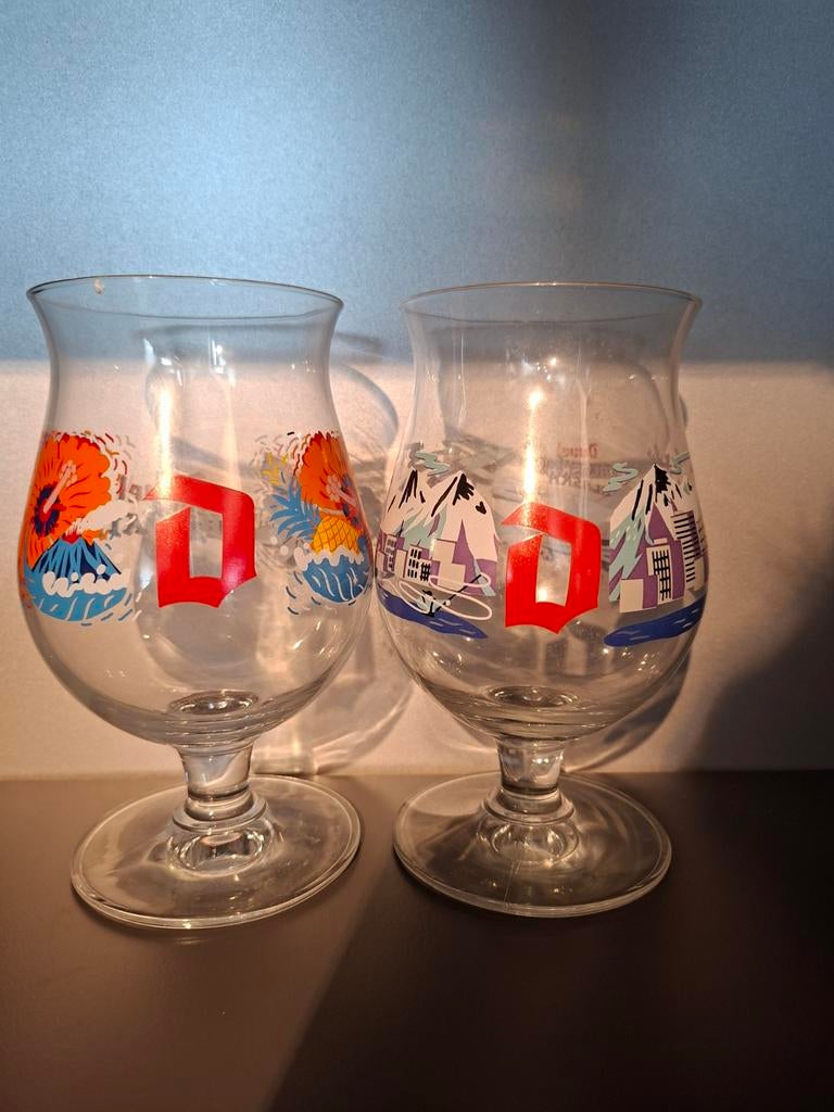 2 Amerikaanse duvel glazen, Verzamelen, Ophalen of Verzenden, Duvel