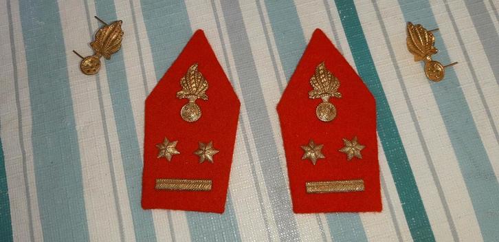 Rijkswacht : set graden Luitenant-Kolonel voor BD, Verzamelen, Militaria | Algemeen, Rijkswacht, Embleem of Badge, Ophalen of Verzenden