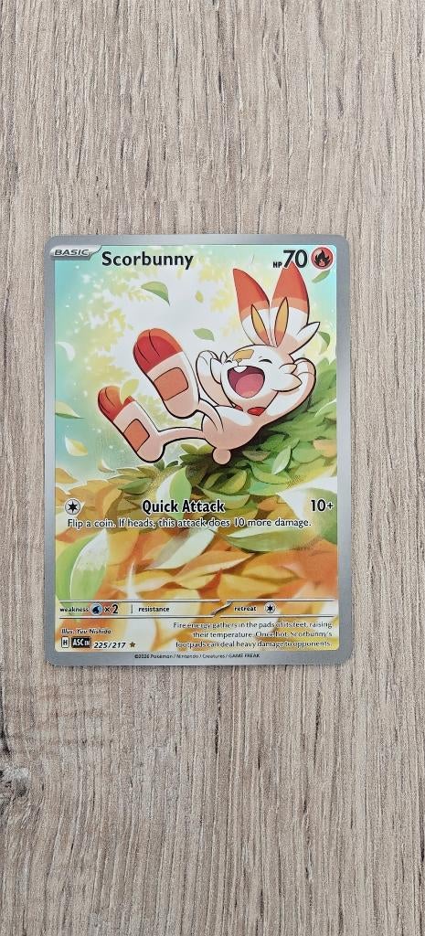 Scorbunny 225/217 Ascended Heroes ENG, Ophalen of Verzenden, Nieuw, Losse kaart