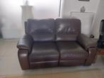 CANAPÉ CHÂTEAU D'AX EN CUIR BRUN, Ophalen, Zo goed als nieuw, Leer