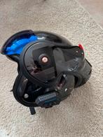 boxerhelm+ communiesysteem, Vélos & Vélomoteurs, Casques de cyclomoteur, Enlèvement ou Envoi, Comme neuf