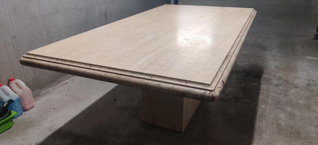 table à manger en marbre, Maison & Meubles, 150 à 200 cm, Cinq personnes ou plus, Comme neuf, Enlèvement