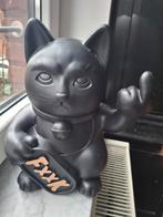 Tirelire Chat Fuck XL noir chaise longue, Maison & Meubles, Enlèvement