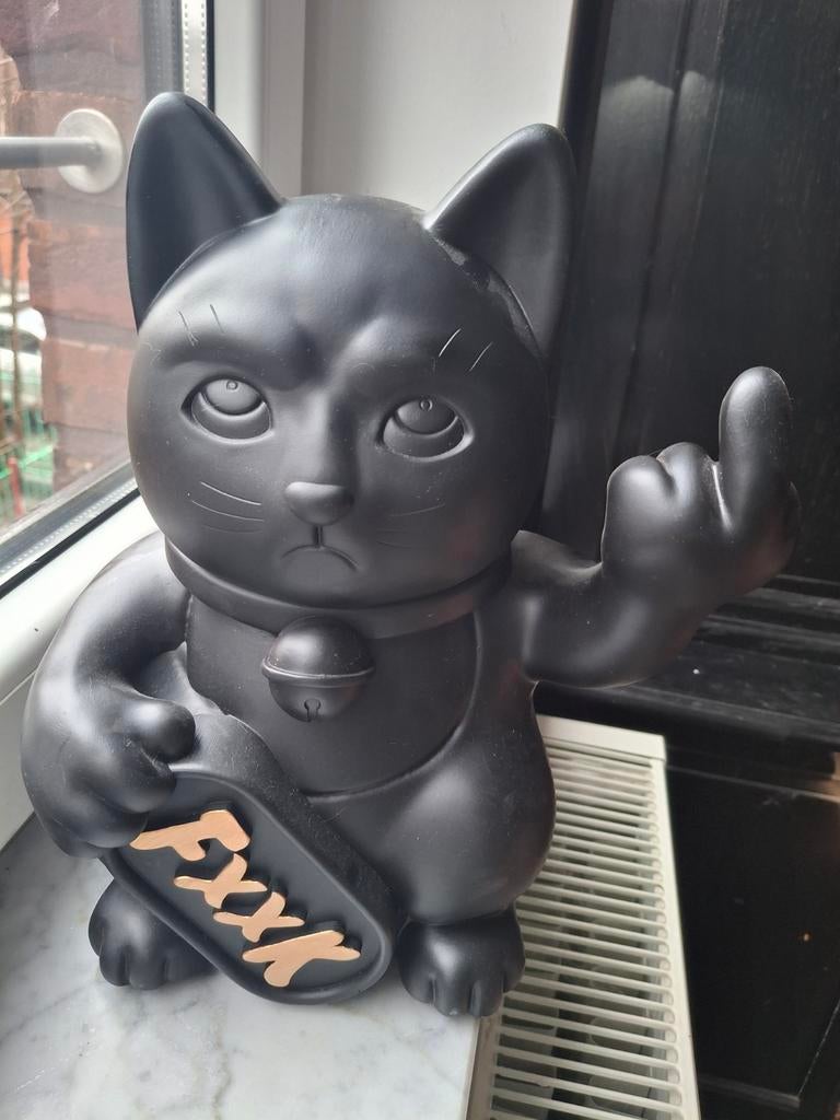 Tirelire Chat Fuck XL noir chaise longue, Huis en Inrichting, Woonaccessoires | Overige, Ophalen