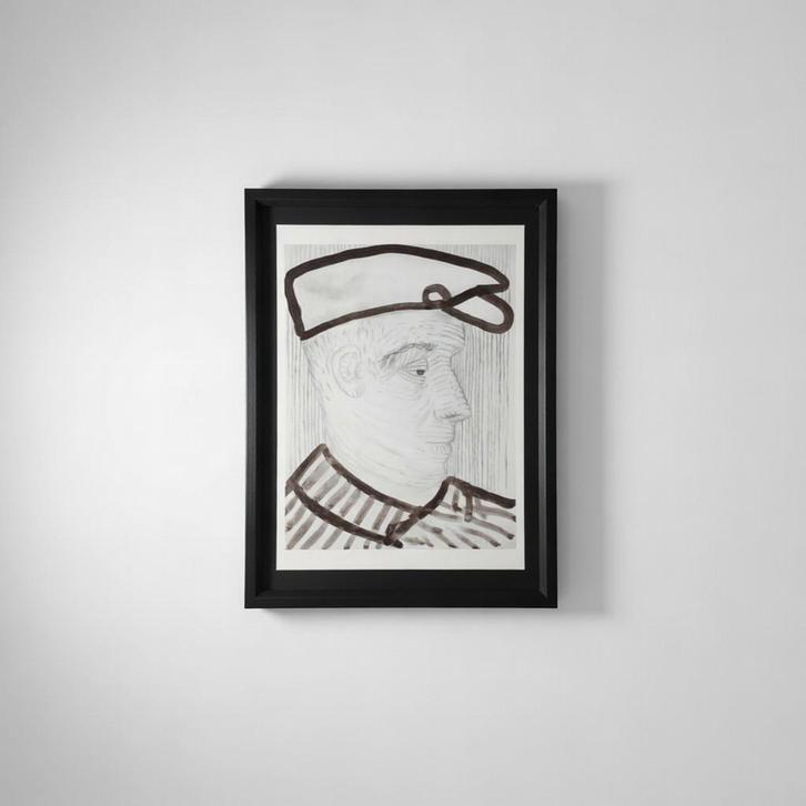 Zelfportret van Roger Raveel, Antiek en Kunst, Kunst | Litho's en Zeefdrukken, Ophalen of Verzenden