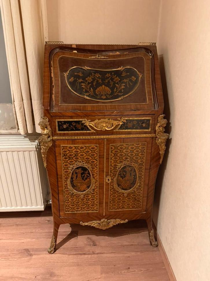 Magnifique secrétaire ancien marqueté, Maison & Meubles, Armoires | Secrétaires, Utilisé, Enlèvement