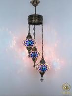 Belle lampe suspendue en mosaïque orientale, Neuf, 75 cm ou plus, Enlèvement ou Envoi, Verre