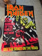Iron maiden grote poster 1m br 1.50m lang, Enlèvement, Comme neuf, Affiche ou Poster pour porte ou plus grand, Musique