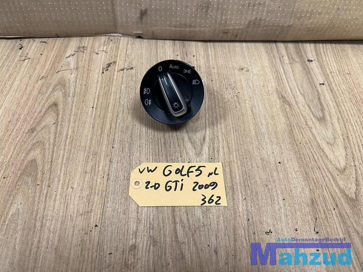 VW GOLF 5 GTI Licht schakelaar 2003-2009 3C8941431A, Auto-onderdelen, Dashboard en Schakelaars, Volkswagen, Gebruikt