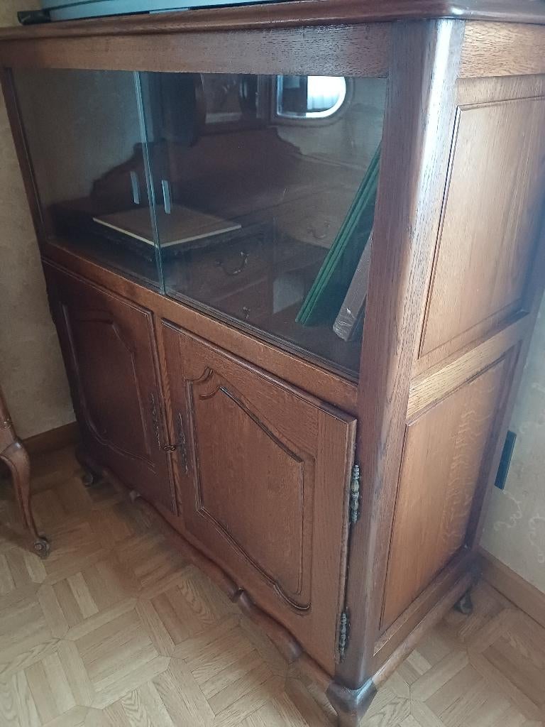 Vitrinekast, Huis en Inrichting, Kasten | Vitrinekasten, Ophalen, Gebruikt, 75 cm of meer, 150 tot 200 cm